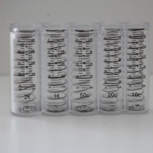  MUNTHOUDER: transparant met schaalverdeling