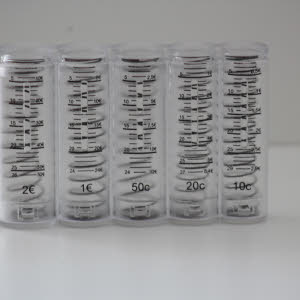  MUNTHOUDER:  ransparant met schaalverdeling